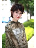 レトロでオシャレなショートボブスタイル