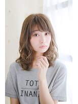 プティルカ ディーシー本店(PutiLuca D.C.)&nbsp;ヌーディーベージュのゆるふわミックスカール