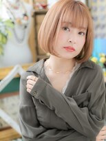 カバーヘアアンドスパ ブリス 浦和(COVER HAIR&SPA bliss)&nbsp;カーキベージュで外国人風…前下がり大人ボブa浦和20代30代40代