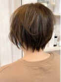 福山市 髪質改善 丸みエアリーショートボブ人気キャアリー