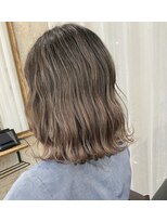 ファンド 千葉(fand)&nbsp;斜めバング/グレージュカラー/デザインカラー/シルキーベージュ/