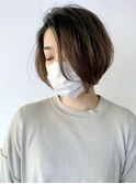 シャドウルーツ_Aラインボブマロンベージュ_ba331301