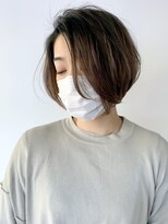 アイティー バイ アルバム 中野店(IT by ALBUM)&nbsp;シャドウルーツ_Aラインボブマロンベージュ_ba331301