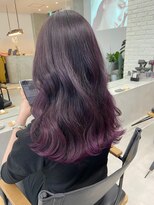 アンドスタイル(&style)&nbsp;&style中山　バレイヤージュ×ラベンダーバイオレット