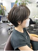 ショートヘア(似合わせカットカット)×アッシュブラウン
