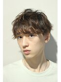 束感刈り上げビジネス七三ツーブロックアップバング34