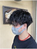 波ウェーブパーマ