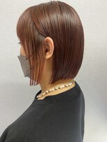 シエルシエル&nbsp;ピンクベージュ×パッツンボブ