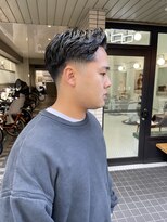 ウェルネス(Wellness)&nbsp;スキンフェードツイストスパイラルツーブロックマッシュ72