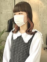 サクラ 岐阜(SAKURA)&nbsp;ブリーチ1回で作るインナーカラーピンクベージュ