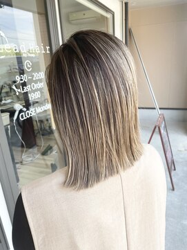 リードヘアーバイバンプ(Lead Hair by vamp) #ハイライト#バレイヤージュ#ミルクティベージュ