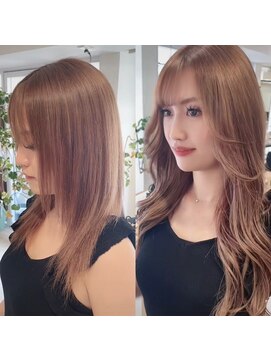 ミオ バイ レニア(mio by ReniA) ブリーチなしでミルクティーベージュシールエクステ50枚