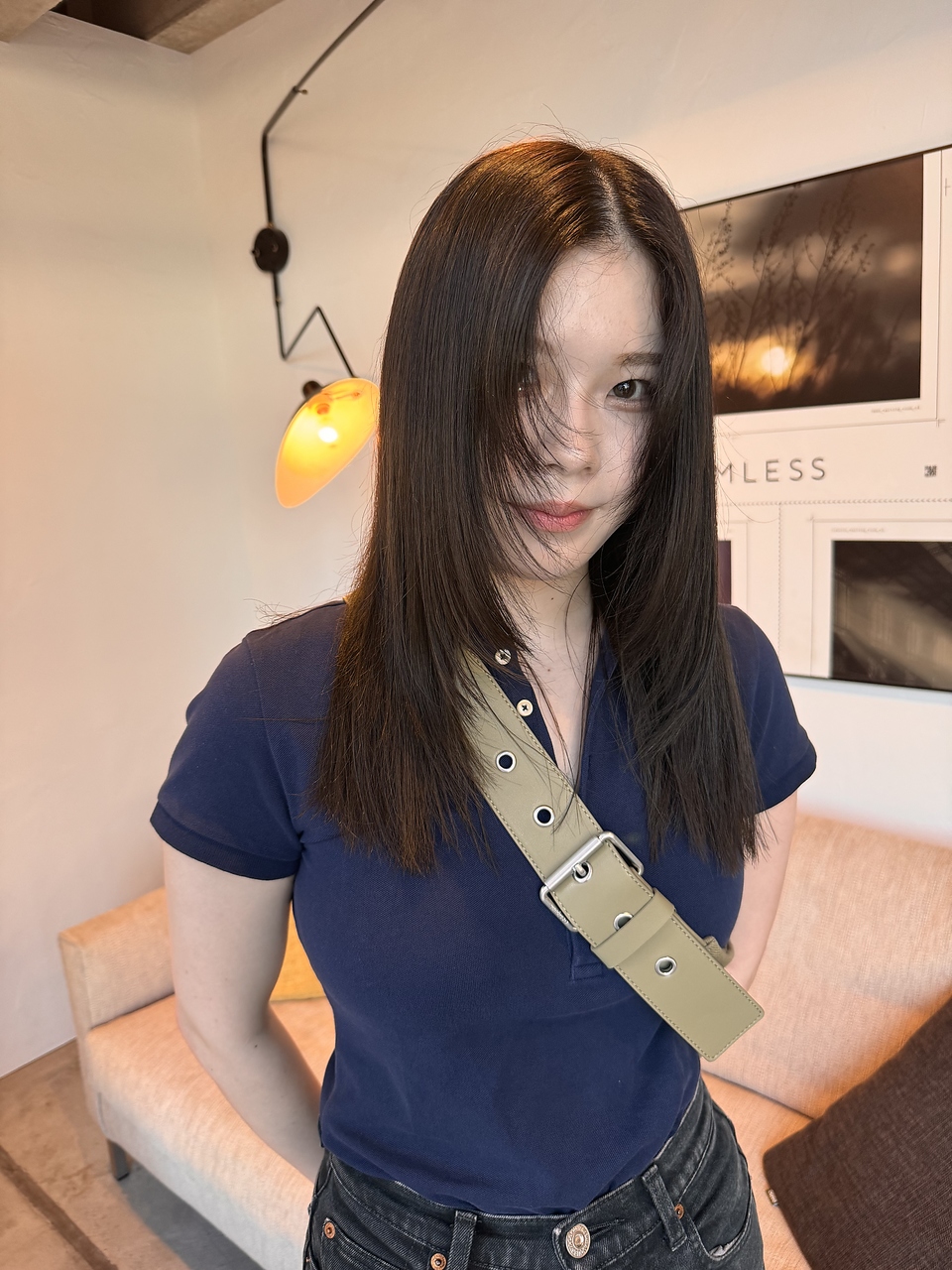 リムレス(LIMLESS) ハッシュカット×オリーブベージュ