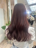 ネウィ 八王子(newi)&nbsp;髪質改善酸熱トリートメント 艶感ピンクブラウン