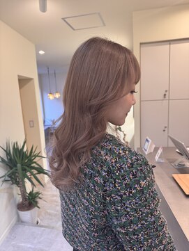 ムード(MOOD.) 2ブリーチで作るピンクベージュ