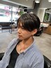メンズカットコース＋前髪縮毛矯正(シェービング+眉毛カット+トリートメント)