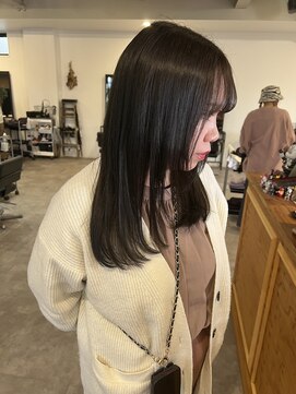 ナンバー(number+) 20代30代大人可愛い髪質改善カラーアッシュグレージ