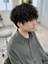 ユーフォリア 渋谷グランデ(Euphoria SHIBUYA GRANDE)&nbsp;波巻きパーマ　ラウンドマッシュ　刈り上げなし