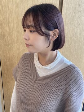 ミリ 奈良店(mm) ボブ/ショートボブ/ピンクブラウン/暖色カラー/近鉄奈良/学割