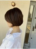 暖色系カラー/レイヤーボブ