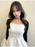 【pinue】韓国レイヤー×ココアベージュ