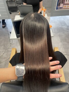 キング 梅田店(K!ng) 縮毛矯正髪質改善ハイライトレイヤーカット梅田美容室エクステ