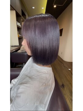 グリームバイフォルテ 藤枝(gream by FORTE) 髪質改善/ラベンダーパープル/ボブ/ストレート/藤枝/静岡