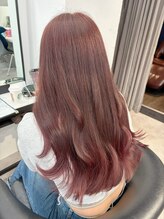 アース 青葉台店(HAIR&MAKE EARTH) ロング×ピンクブラウンカラー