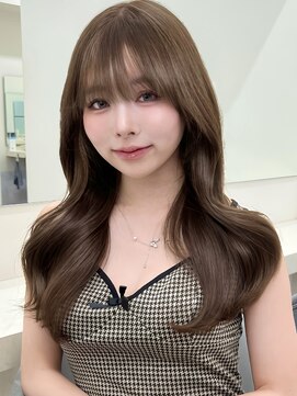 アイトーキョーエス 渋谷(AI TOKYO S) ヘーゼルブラウンブリーチなしダブルカラーミディアムレイヤー