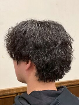 ヒロギンザ 銀座一丁目店(HIRO GINZA) 《ツイスパ》無造作マッシュ/波巻きパーマ/メンズ/ツーブロック