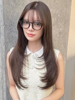 ミリ(mm) レイヤーカット オリーブベージュ カラー 韓国 髪質改善 仙台