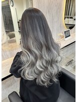 ラピス 名古屋駅前店(Lapis)&nbsp;ホワイトシルバー/グラデーション/エクステ