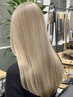 【艶々ハイトーンにしたい】極艶切れ毛予防テクニカルダブルカラー/18500円