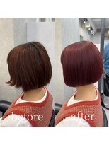 ヘアサロン ドットプラス 町田店(dot. plus)&nbsp;【中島日菜】ミニボブ/切りっぱなしボブ/顎ラインボブ/町田