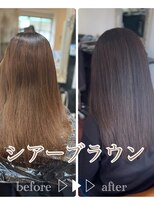 ローレン(LOREM)&nbsp;ダークアッシュひし形×シアーブラウン1.9
