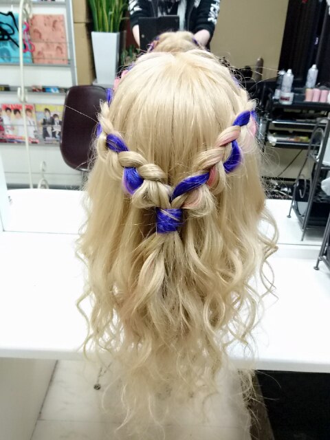 ワンタッチエクステ【編み込みアレンジ】（ヘアセット）：L003571312