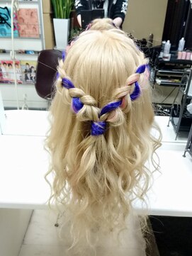 エヌエービー 池袋店(N.A.B.) ワンタッチエクステ【編み込みアレンジ】（ヘアセット）