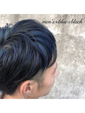 アンルーク ヘア(+1 unluke hair) [+1unluke]2025-SS/men's×black×blue