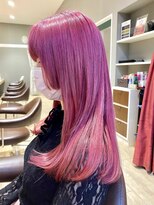 エクラヘア(ECLAT HAIR) ピンクカラー