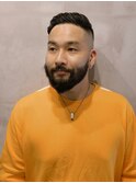 フェードサイドグラデーションサイドパートバーバーカット　ｙ