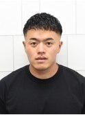 七三オールバックツイストパーマかき上げヘアコンマヘアd2