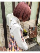 コキリ(kokiri)&nbsp;【nasu】ぷつっとボブ×ピンクベージュ