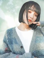 ベルビアンカ(Belle BIANCA)&nbsp;Belle BIANCA ぷつっとボブ×透明感暗髪×ワイドバング by 松本