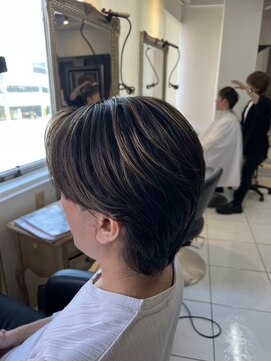 アイズ 海老名(AIZU) センターパート ニュアンスパーマ カルマパーマ ダウンパーマ