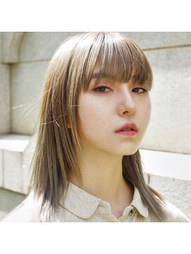 ルク(RUKU) 大人可愛いボブヘア４０代ボブ/マロンベージュ/姫カットレイヤー