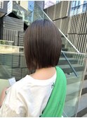切りっぱなし　切りっぱなしボブ　ミニボブ　