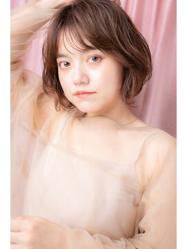 カバーヘア ブリス 大宮西口(COVER HAIR bliss) ニュアンスカラーゆるふわカールマチルダボブY大宮20代30代40代