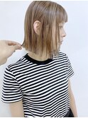 【松戸/ムラマツ】ミディボブアッシュベージュ秋冬
