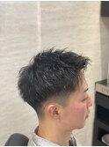 ソフトツイスパ×ツーブロック【メンズ/バーバー/理容室】