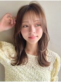 くびれヘア愛され似合わせカットうる艶髪くせ毛風カール艶感